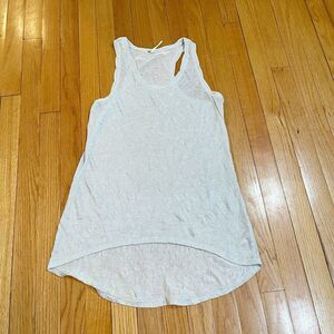 Free People Sheer See Through Party Tank Top Women’s Size Small S Hi Lo Hem
